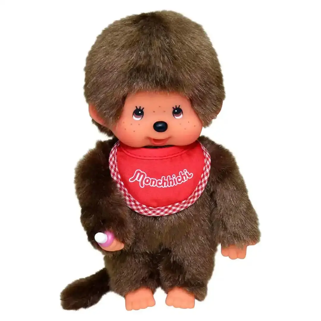 Monchhichi Boy Classic Red Stuffed Toy - Kawaii Aesthetic Cute Cartoon Creature, Sekiguchi’s Signature Craftsmanship, Adorable Design for Collecting, Cute Collectibles & Displaying