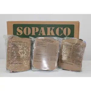 SOPAKCO MREs-Reduced Sodium Food Rations 16 Meals Ready To Eat - 8/23 or newer