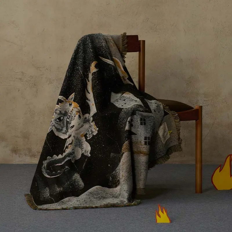 【3】POPMART Hirono Mist - Walker Series Jacquard Throw Blanket Box
