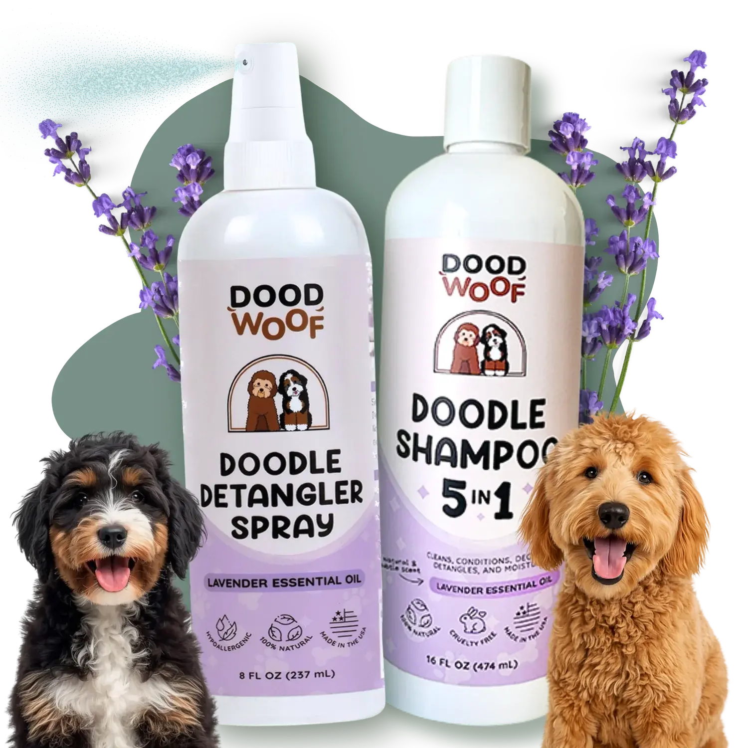 Doodle Grooming Kit: Shampoo + Detangler