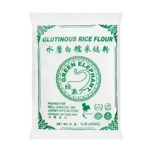 Green Elephant Glutinous Rice Flour 454g - Premium Sweet Rice Flour for Mochi, Tangyuan, Snow Skin Mooncakes & More