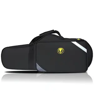 Alto Saxophone Case Backpack, Waterproof Hard Shell Padded Gig Bag with Adjustable Shoulder Straps & Reflective Strips, Shockproof Travel Carrier for Alto Sax & Accessories, Durable 600D Nylon