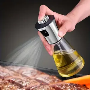 Oil Spray Bottle, Pressurized Spray Glass Oil Spray Pot, Summer Essentials Kitchen Barbecue Oil Spray Bottle, Olive Oil Sprayer