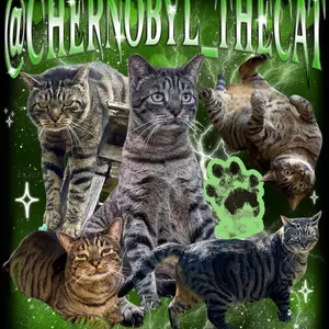 Chernobyl the Cat Graphic T-Shirt