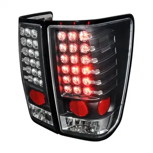 Spec-D LED Tail Lights in Matte Black Housing/Clear Lens)2004-2015 Titan