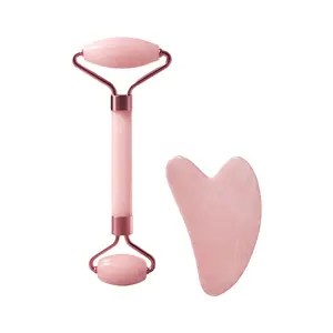 Lamaquise Women's Facial Gua Sha & Face Roller Multi-Pack Massage Set, Lightweight Gentle Resin Scraping Board Skincare Tool for Serum Application & All Skin Types, Firming-Lifting Manual Beauty Accessory