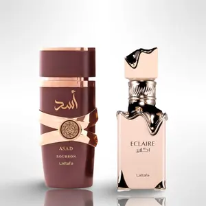 ASAD BOURBON + ECLAIRE by Lattafa Perfumes 3.4oz (100ML) - Fragrance Gift Bundle