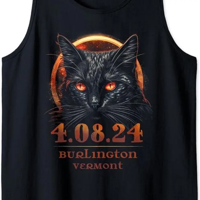 40824 Total Solar Eclipse 2024 Burlington Vermont Tank Top