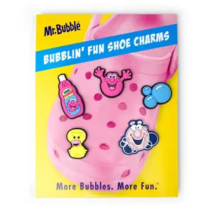 Limited Edition Mr. Bubble Shoe Charms, Pack of 5