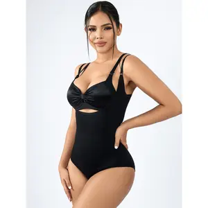 MUEE Women‘s Open Bust Tummy Control Butt-Lift Sculpting Shapewear Bodysuit, PLUS size ladies fashion suspenders adjustable straps high elastic tight jumpsuit shapewear Womenswear Curvy woman bodysuits Stretchy Sexy