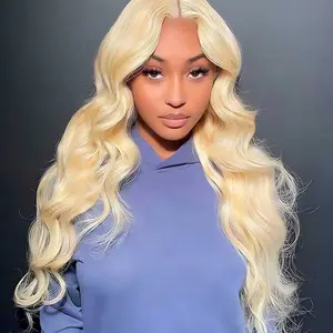 Vshow Honey Blonde Body Wave Lace Front Human Hair Wigs For Black Women