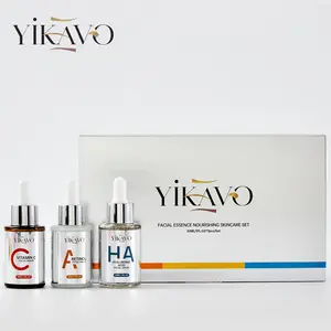 【Natural ingredients】YiKAVO FACIAL ESSENCE NOURISHING SKINCARE SET Natural Moisturizing Skin Care improves wrinkles, moisturizes and enhances the skin's ability to retain moisture for long-lasting hydration Skin is revitalized Home in the Bedroom