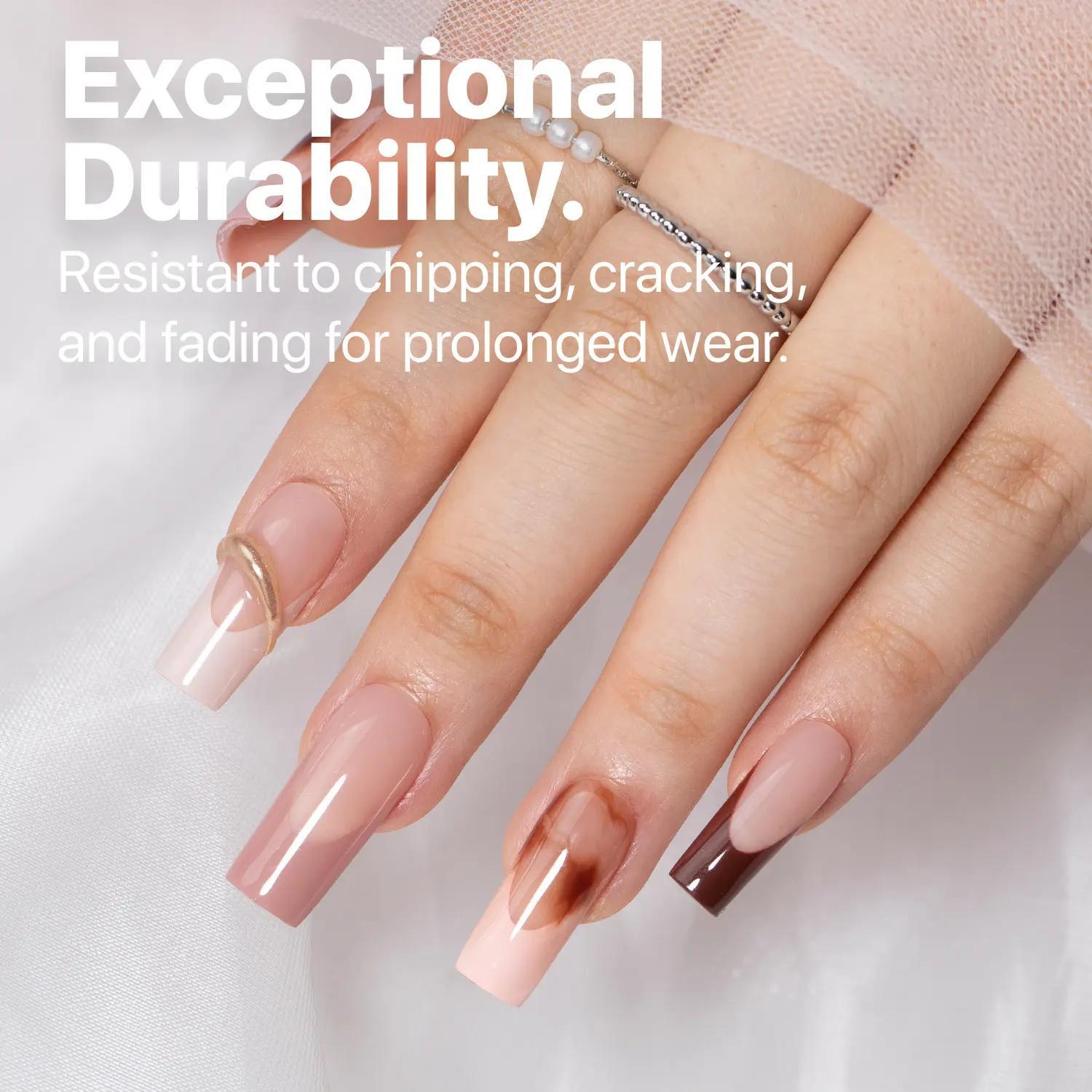 Super Strong Long-Lasting Nail Glue, suitable for acrylic nails, press-on nails, and broken nails, professional nail art supplies, 2g/0.07oz/30PCS