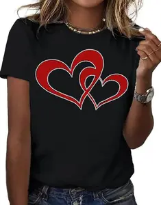 【Plus Size】Skin-Friendly Lightweight Stretch Tee Top Summer Fit Casual Womenswear Breathable Comfortable Black Tshirt Tshirt