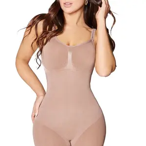 Women's Sculpting Bodysuit for a Flawless Look - Tops and Bottoms - Womenswear Adjustable Comfort Compression Shapewear tummy control