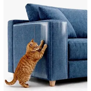 Anti  Scratch Furniture Protector, 12-Pack, Furniture Protectors from Cats , Heavy Duty Self-Adhesive Couch Protector for Cats, Transparent Scratch Deterrent for Door Walls