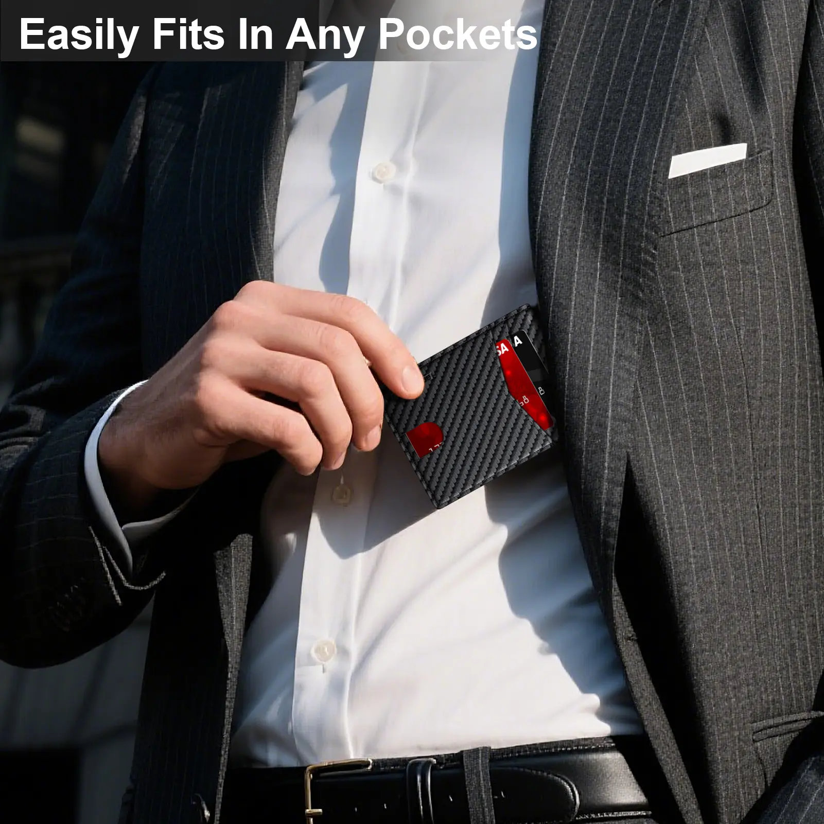Summer Wins - Slim RFID Leather Wallet for Men with 2 ID Windows Carbon  Fiber Design Birthday Gifts for Him outdoorfun - TikTok Shop