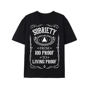Living Proof-anniversary of sobrieta AA ON recovery T-shirt