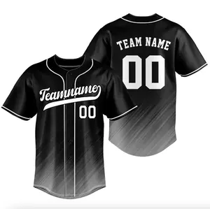 Custom Black Classic Style Baseball Jersey for Team Players - Fully Customizable with Team Name Number and Name - Athletic Apparel for Supporters