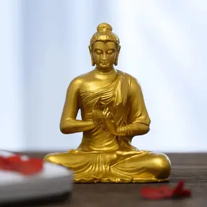 Golden Shakyamuni Buddha Statue – Powerful Symbol of Wealth & Peace, Radiant Decor for Home, Office & Meditation
