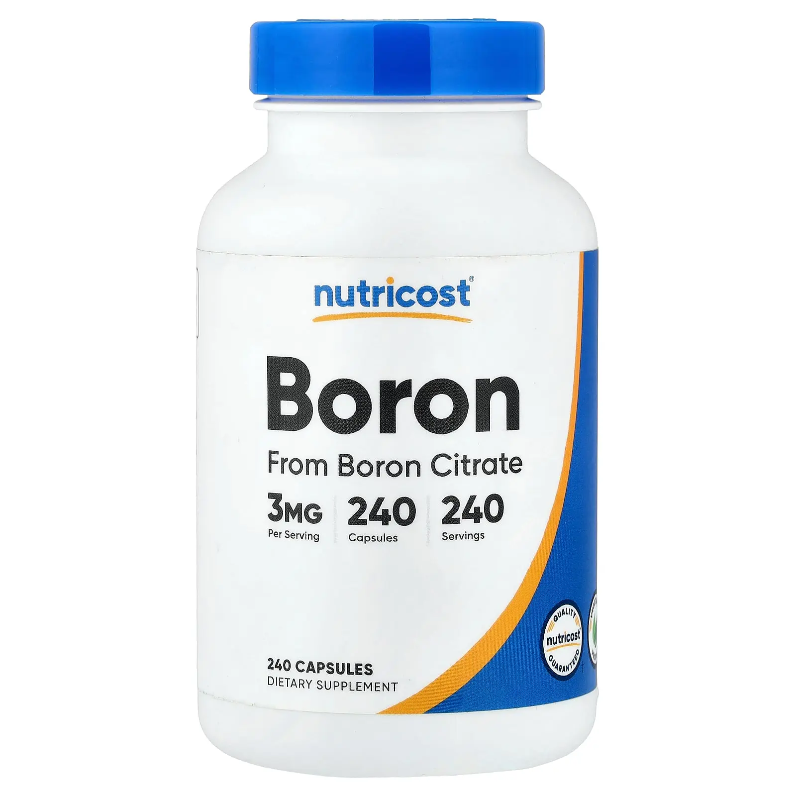 Nutricost Boron, 3 mg, 240 Capsules