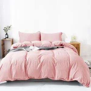 Kasentex Brushed Weave Ultra Soft Duvet Cover Set - Multi-Size (Twin/Queen/King), Includes Shams, Hypoallergenic, Pet-Friendly, Premium Washed Microfiber, Hidden Zipper, Corner Ties, Machine Washable, 5-Star Hotel Quality Bedding (Pink), Bedding Sets, Que