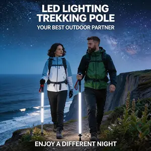 Ultra-Bright LED Safety Staff for Ultimate Night Visibility |   Rechargeable Laser Saber Walking Stick, Waterproof & Ultra-Light for Hikers, Senior Safety, Camping & Power Outages