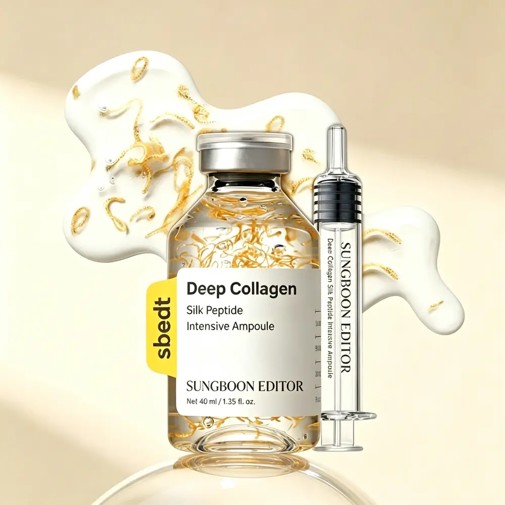 Sungboon Silk Lifting Peptide Ampoule 40ml/1.35fl oz, Deep Collagen Anti-Aging Serum, At-Home Face Lift Treatment, Plumping Smoothing Wrinkle Care for Radiant Youthful Skin, Korean Skincare