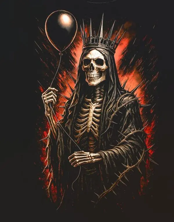 Half Tone Skull Design Ready-to-Press DTF Heat Transfer for Black Fabric - Direct-to-Film Application, 270-290°F for Polyester, 300-320°F for Cotton Blends, Polyester/Cotton Compatible DIY Specialty Craft Supplies, 300-320°F For Cotton And Blends