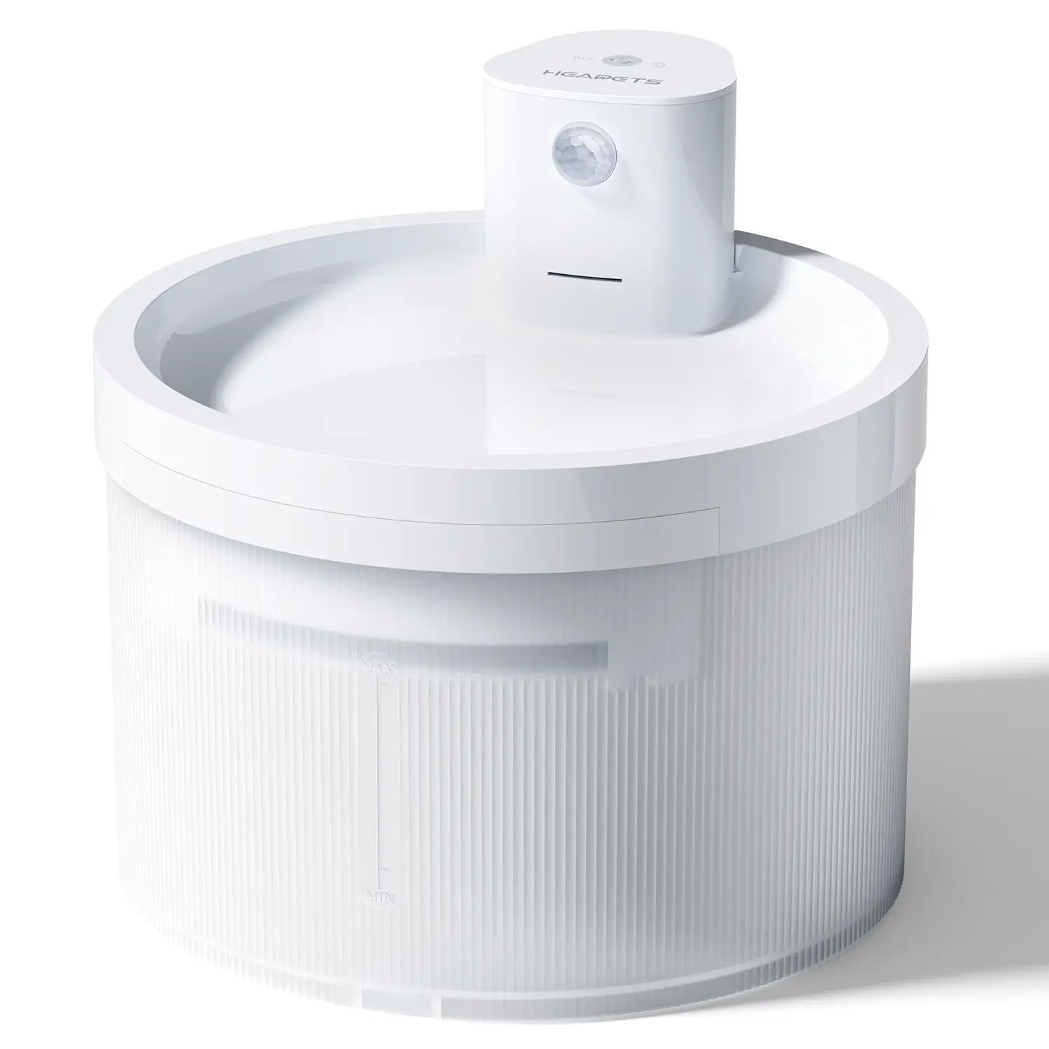 Heapets Smart Wireless Pet Water Fountain - 100 oz Large Capacity, 60-Day Battery, 5-Stage Filtration, Dual Sensor Technology