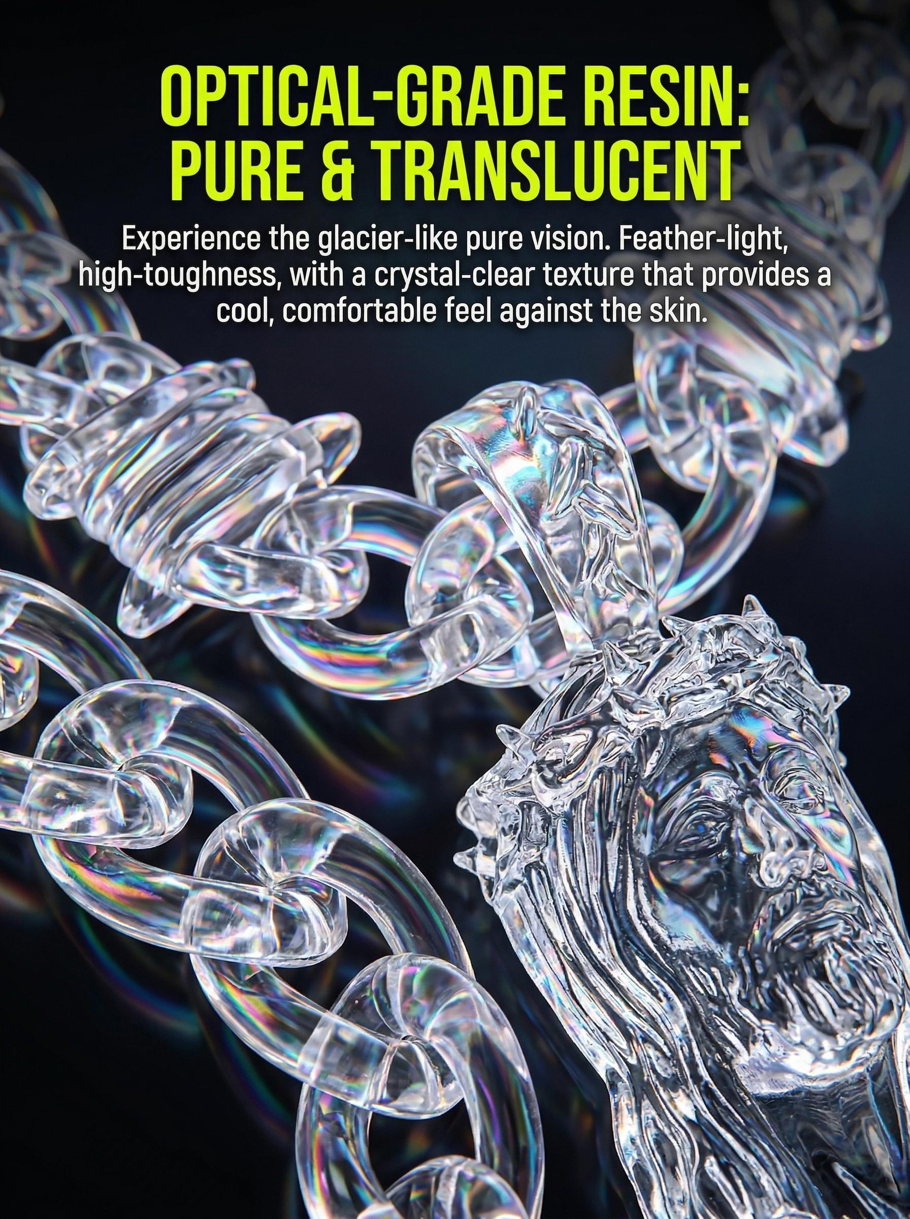 FaithFilledFinds Jesus Pendant Clear Barbed Wire Chain Necklace for Men, Women, Boys, Girls, Trendy Daily Wear Necklace for Streetwear, Birthday Gifts, Christmas Gifts, and Party Accessories,men necklace,women necklace,streetwear jewelry,y2k necklace FaithFilledFinds Jesus Pendant Clear Barbed Wire Chain Necklace for Men, Women, Boys, Girls, Trendy Daily Wear Necklace for Streetwear, Birthday Gifts, Christmas Gifts, and Party Accessories,men necklace,women necklace,streetwear jewelry,y2k necklace