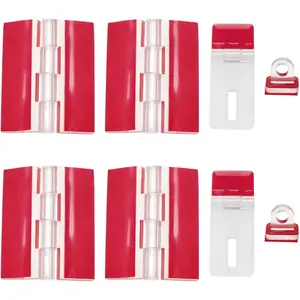 Acrylic Hinge self-Adhesive Page 45 * 35mm and self-Adhesive Latch kit Adhesive Hinge for DIY Clear Container Acrylic Box Cabinet Aquarium 8pcs (1.77×1.37inch)
