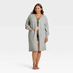 Women's Sweater Robe - Auden Heather Gray 3X/4X