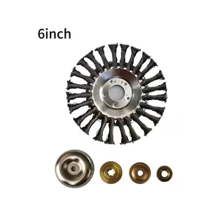 Grass Trimmer Replacement Parts, Garden Tool Accessories, Universal Fit Grass Cutting Head, Durable Steel Wire Design, Ideal for Outdoor Use