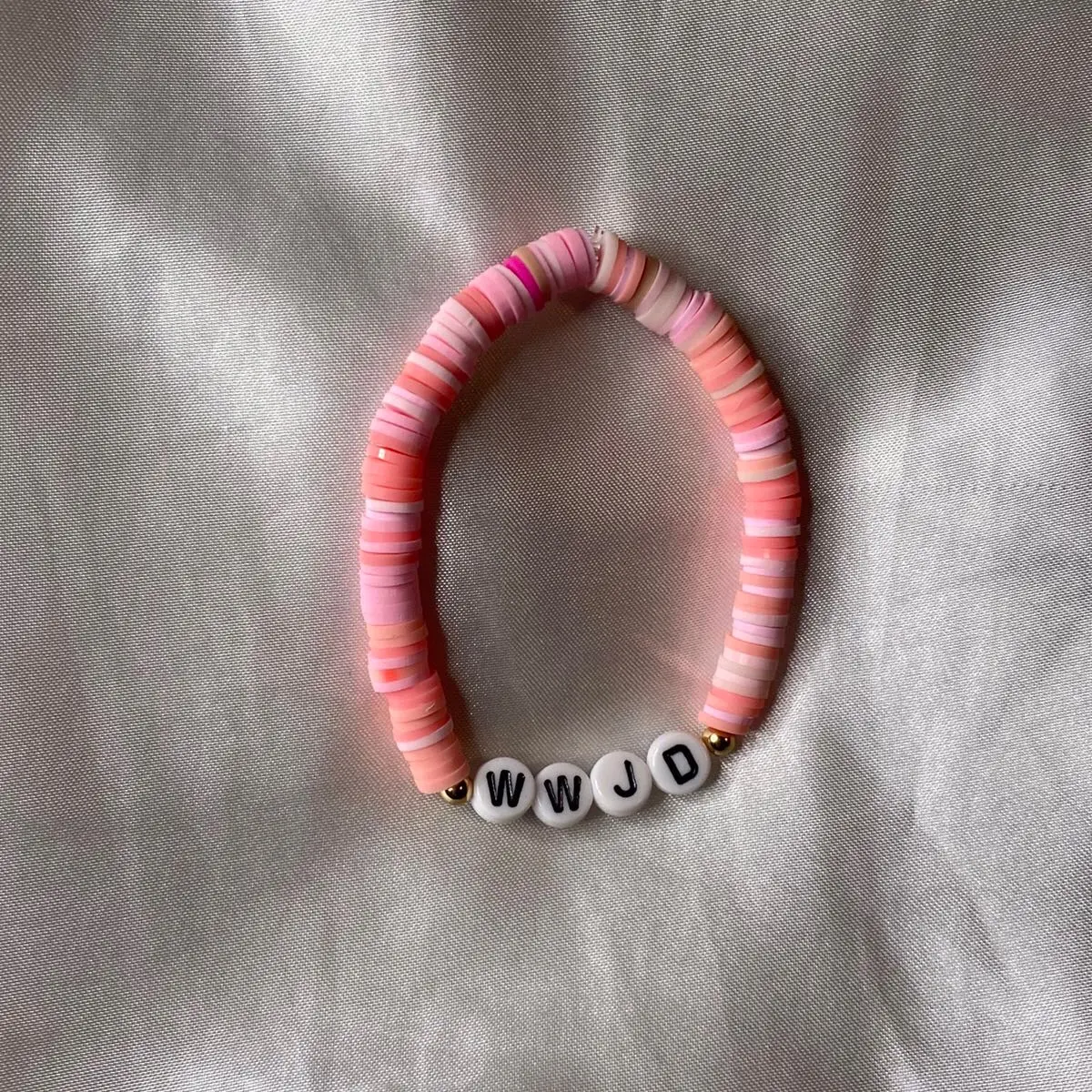 Pink WWJD Bracelet by Islivya Jewelry