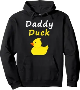 Daddy Duck Rubber Duck Dad Pullover Hoodie