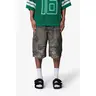 mnml Baggy Distressed Cargo Shorts - Washed Camo