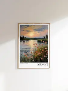 [UNFRAMED POSTER] Claude Monet Poster - Mid Century Modern Wall Art for Aesthetic Room Decor | Monet Print as Best Friend Gift | Monet Exhibition Poster (No Framed)
