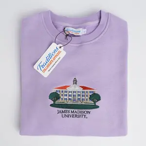 James Madison Crewnecks, Embroidered Sweatshirt