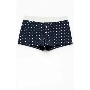 John Galt Women's Black & White Polka Dot Boy Short Underwear