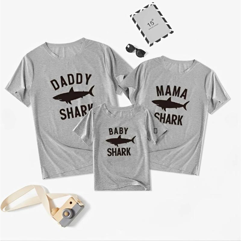 Family Matching T-Shirt, Baby Family Shark T-Shirt, Gift For Family, Gift For Mom, Gift For Dad, Top Trending