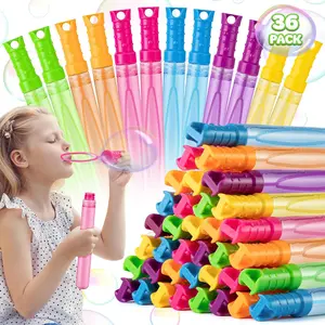 36 Pack Big Bubble Wands Bulk in 6 Colors, Bulk Party Favors for Kids, Ideal for Easter, Summer, Halloween, Valentine, School Classroom Prizes for Boys & Girls, Perfect for Goodies Bags Stuffers