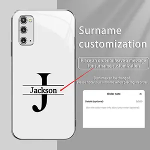 Suitable for [Galaxy S20 5g] New high-end surname name advanced customized mobile phone case, exquisite and gorgeous 995