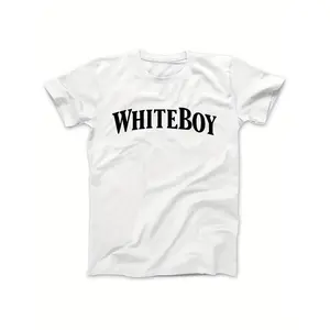 white boy Stylish cotton T-Shirt for Men - Perfect Summer Comfort and Versatility200g washed cotton short-sleeved men's T-shirt