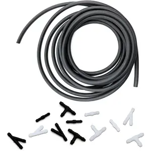 Windshield Washer Hose Kit 4 Meter Washer Fluid Hose with 12 Pcs Hose Connectors Suitable for Most Car Windshield Washer Tubing