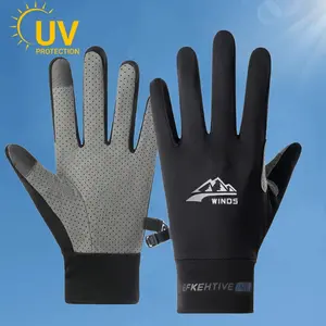 Full Finger UV Blocking Gloves, Breathable Anti-Slip Touchscreen Bike Gloves,Sporty Gloves for Driving Cycling Daily Use
