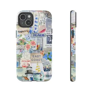 East Coast Collage Phone Case Cute Coastal Coquette Aesthetic Summer - Case for iP
