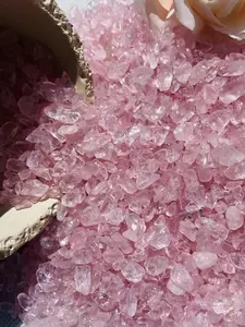 100g/200g Natural Rose Quartz Crystal Chips, Perfect Gift for Family and Friends, Ideal for Home Decor and Healing