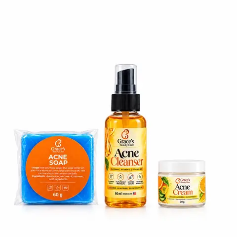 Acne Clear Skin Breakout Set, Gentle Daily Skincare for Sensitive & Combination Skin