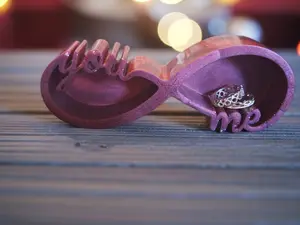 Infinity symbol ring holder